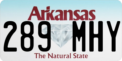 AR license plate 289MHY