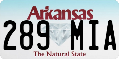 AR license plate 289MIA