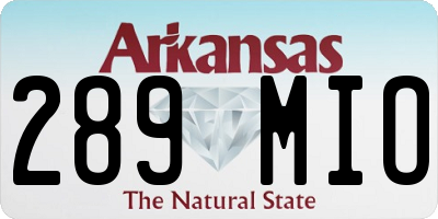 AR license plate 289MIO