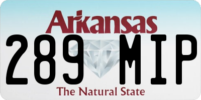 AR license plate 289MIP