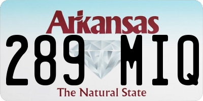 AR license plate 289MIQ