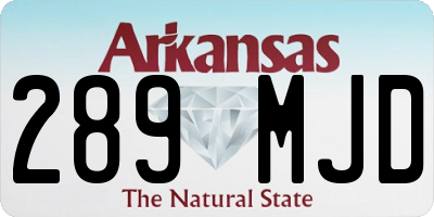 AR license plate 289MJD