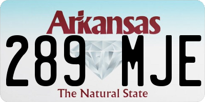 AR license plate 289MJE