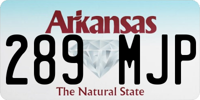 AR license plate 289MJP