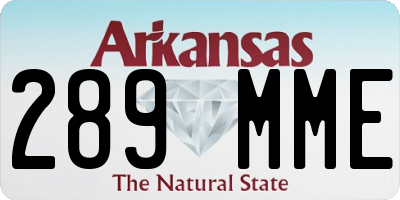 AR license plate 289MME