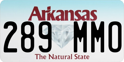 AR license plate 289MMO