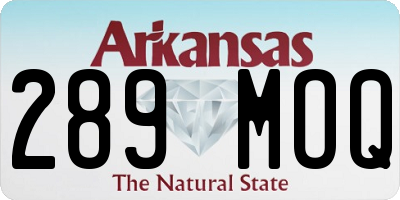 AR license plate 289MOQ