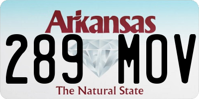 AR license plate 289MOV