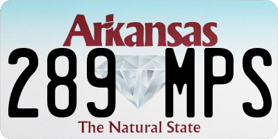AR license plate 289MPS