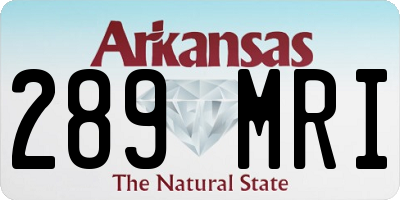 AR license plate 289MRI