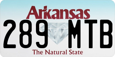 AR license plate 289MTB