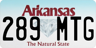 AR license plate 289MTG