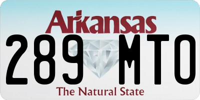 AR license plate 289MTO