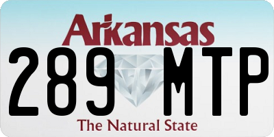 AR license plate 289MTP