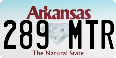 AR license plate 289MTR