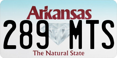 AR license plate 289MTS