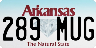 AR license plate 289MUG