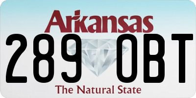 AR license plate 289OBT