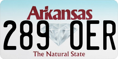 AR license plate 289OER