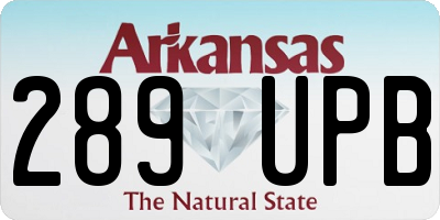 AR license plate 289UPB
