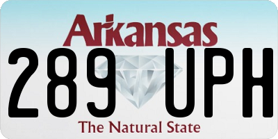 AR license plate 289UPH