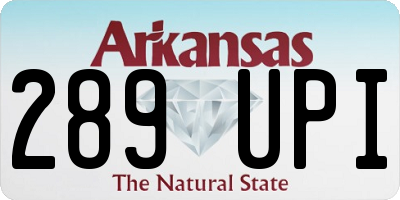AR license plate 289UPI