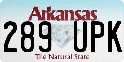 AR license plate 289UPK
