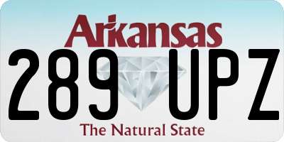 AR license plate 289UPZ