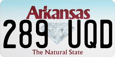 AR license plate 289UQD