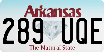 AR license plate 289UQE