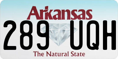 AR license plate 289UQH