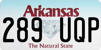 AR license plate 289UQP