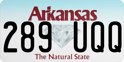 AR license plate 289UQQ