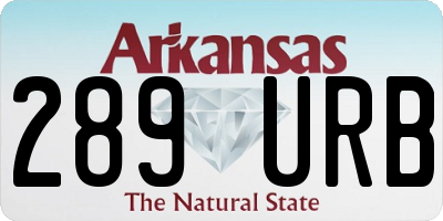 AR license plate 289URB