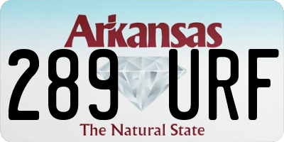 AR license plate 289URF