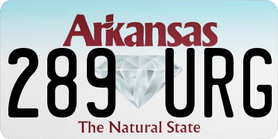 AR license plate 289URG