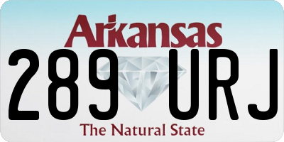 AR license plate 289URJ