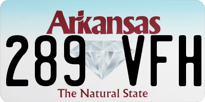 AR license plate 289VFH