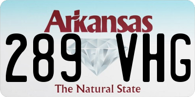 AR license plate 289VHG
