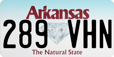 AR license plate 289VHN