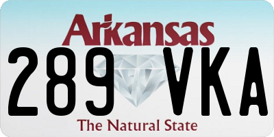 AR license plate 289VKA