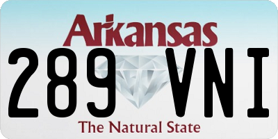 AR license plate 289VNI