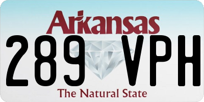AR license plate 289VPH