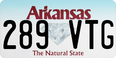 AR license plate 289VTG