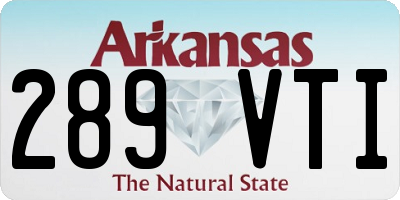 AR license plate 289VTI