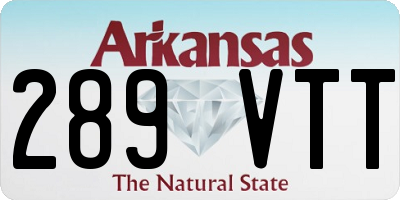 AR license plate 289VTT