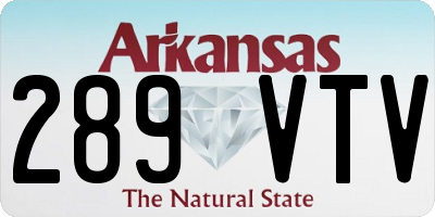 AR license plate 289VTV