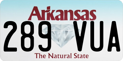 AR license plate 289VUA