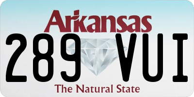 AR license plate 289VUI