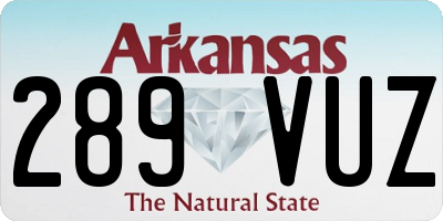 AR license plate 289VUZ